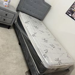 Twin size bed frame only