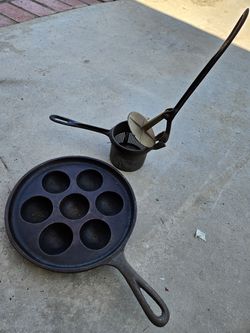 Sold at Auction: Vintage Aebleskiver Cast Iron Pan #2 Made in USA