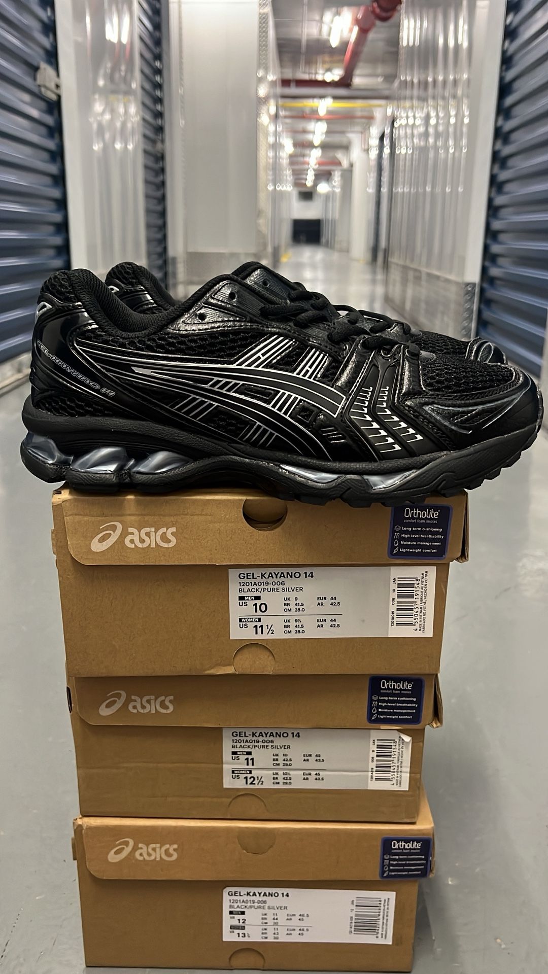 ASICS Gel Kayano “black Pure Silver”