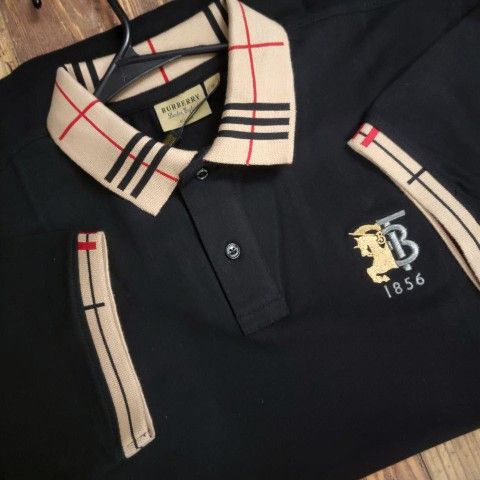 Burberry Black Polo shirt Small To Large Slim Fit 