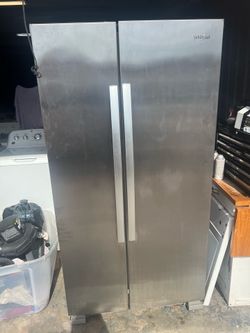 Whirlpool stainless steel fridge
