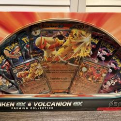 Blaziken ex & Volcanion ex Premium Collection - Pokémon New & Sealed