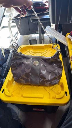 Coach Signature Hobo Bag with Chain Strap