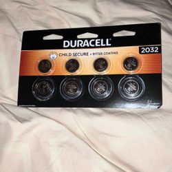 Duracell 8 Pack Batteries 2032 4 Packs