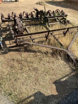 Old Farm Equipment Yard Decoration