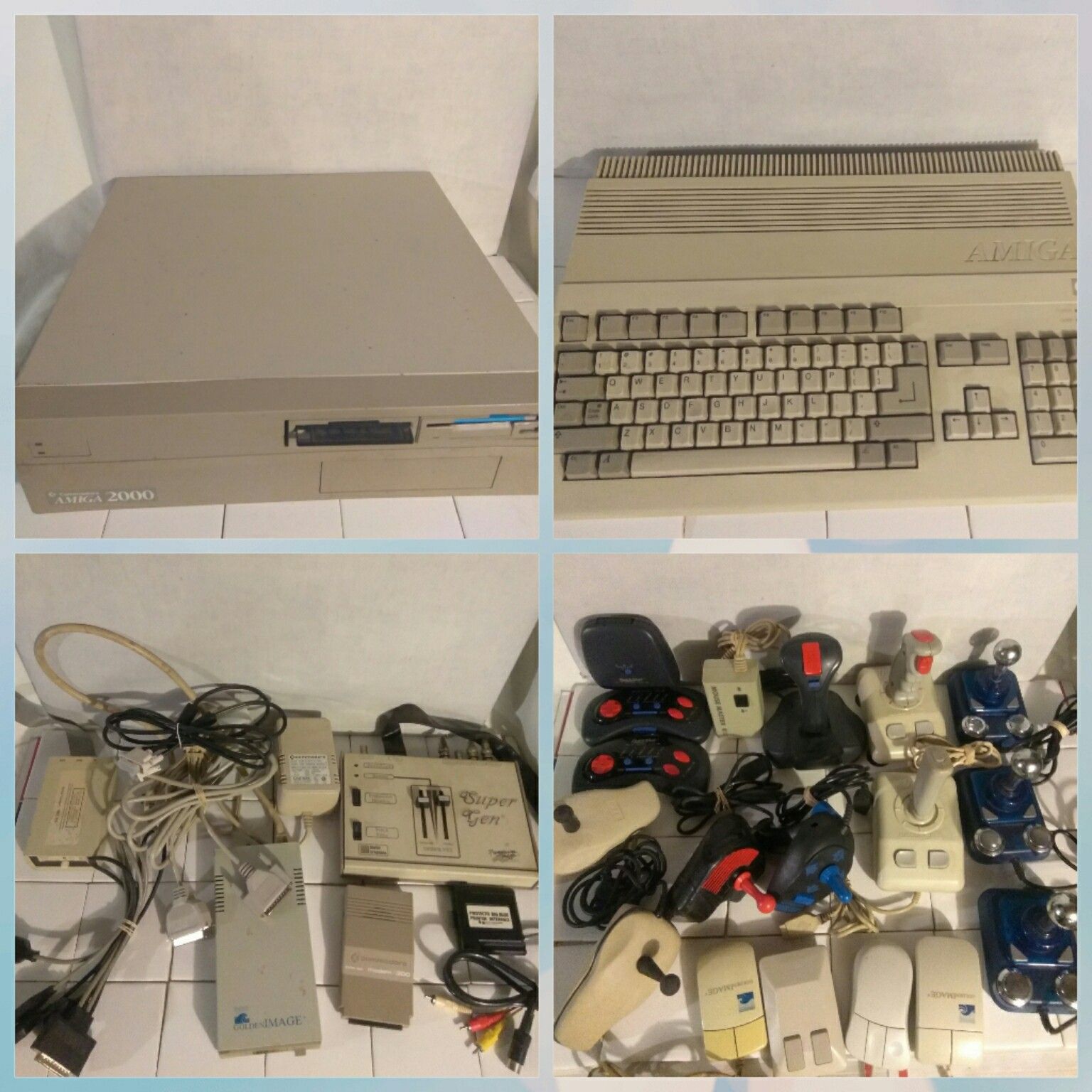 Vintage Commodore 500 Amiga 2000 Mouse keyboard Computer Bundle