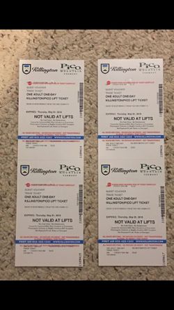 Killington ski lift tickets