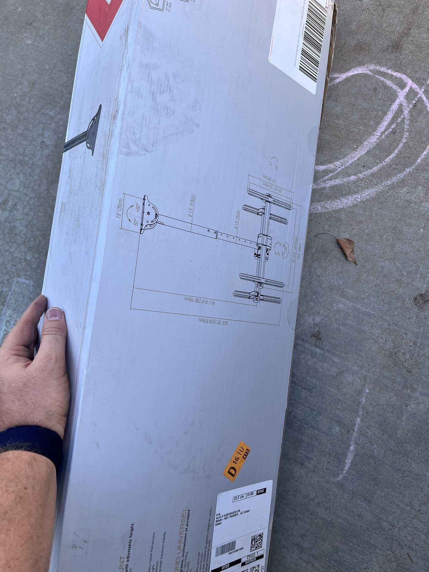 Hanging Ceiling Mount For back-to-back TVs