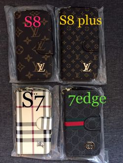 Wallet Leather Cases for Samsung S7, 7edge, S8, S8plus,iPhone 6,7,8,X,plus