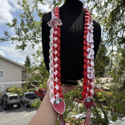 Strawberry Shortcake Graduation Lei 