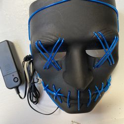 Clearance sale:2021 New Arrivals Led Mask Halloween Aura Mask Purge El Wire Fashion Masks 