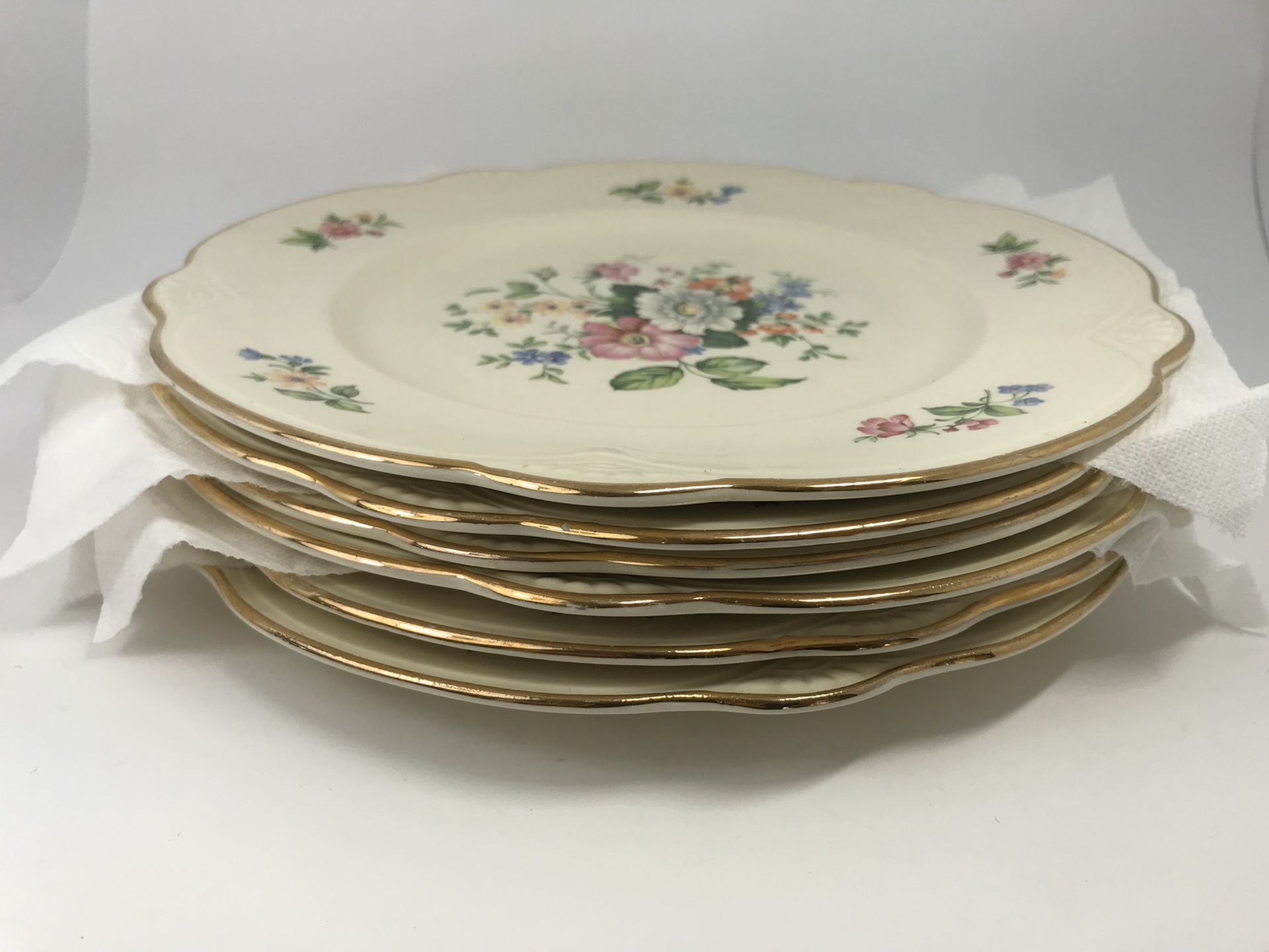 Homer Laughlin Vintage Antique Full China Set (6 Settings + Serving Pcs) -Virginia Rose Pattern