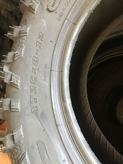 2x 25x8-12 atv Tire On Sale