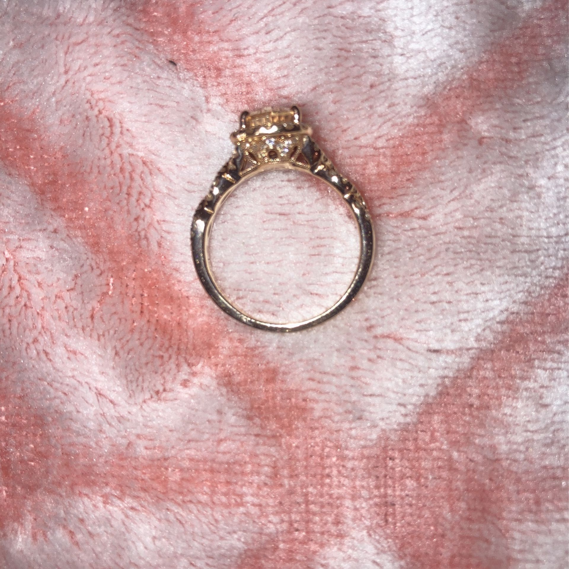 Neil Lane Morganite Engagement Ring 3/4 ct tw Pear & Round-cut 14K Rose Gold