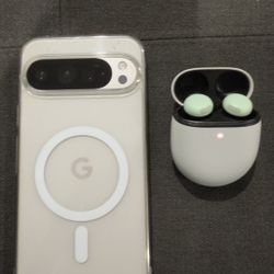 Google Pixel 9 Pro XL – 256GB – Porcelain – Factory Unlocked + Pixel Buds Pro 2 (Bundle)