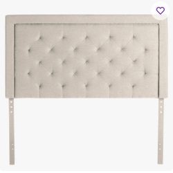 Queen Upholstered Headboard With Adjustable Height