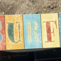 SURF Sign Decor
