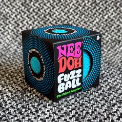 NEEDOH THE VELVET SQUEEZE BLUE FUZZ BALL