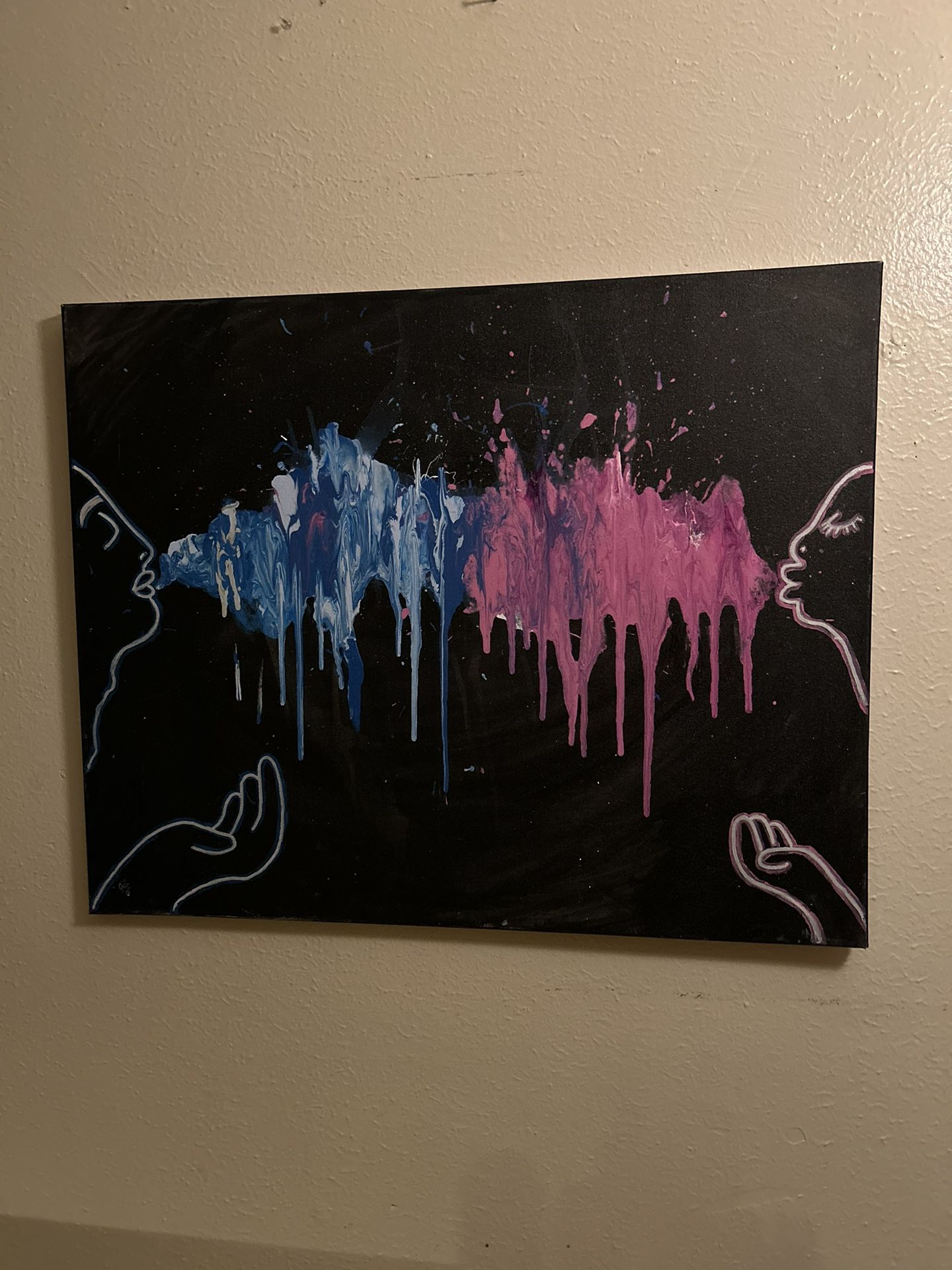 Lover’s Peek Abstract Painting
