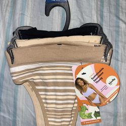 Kindly Yours Women's Seamless Thong Underwear, 3-Pack, Size XS