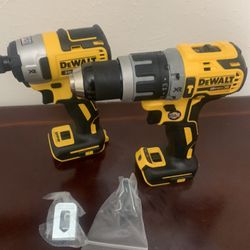 Dewalt 20v Impact Xr  And Hammer Drill Xr 2-speed New Tool Only No Baterias New 