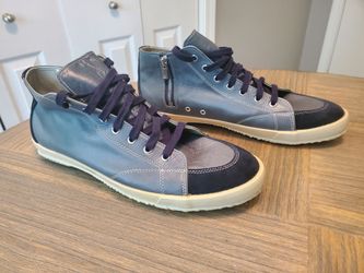 Spingle Move SPM-356 sneakers featuring oil wax leather and a side zipper Men's size LL (US 10) Shoes