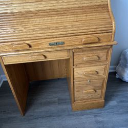 Vintage All Wood Desk