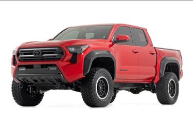 Rough Country Sport Fender Flares, flat black. 2024-2026 4th gen Toyota Tacoma 2WD/4WD