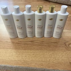 6 Dove Shampoo And Conditioner