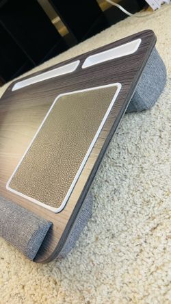 Portable Lap Desk with Cushion – Great for Laptop, Tablet & Reading