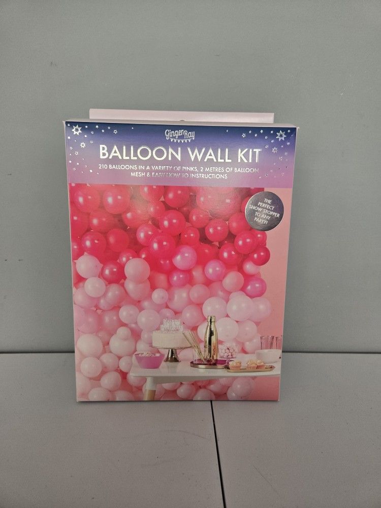 Balloon Wall Kit - 210 Variety Of Pink Balloons!