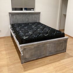 Queen Bed With Mattress 
