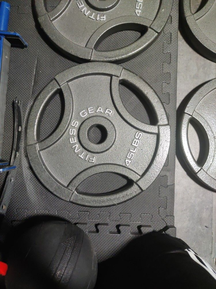 45 Lb Fitness Gear Olympic Cast Plate
