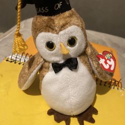 Wisest The Owl Rare Beanie Baby