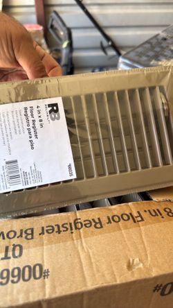 Reliabilt 4 in. x 8 in. Brown Floor Register - New in Box- 6 Pack