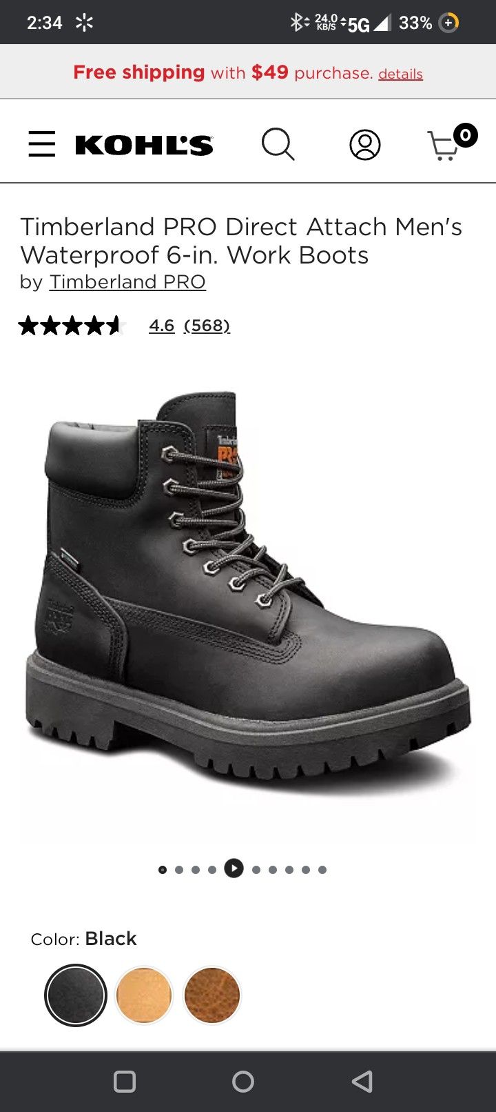 Timberland Pro Work Boot (Not Steel Toe)