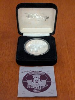silver .999 round 1oz. Disney Mickey Mouse Club