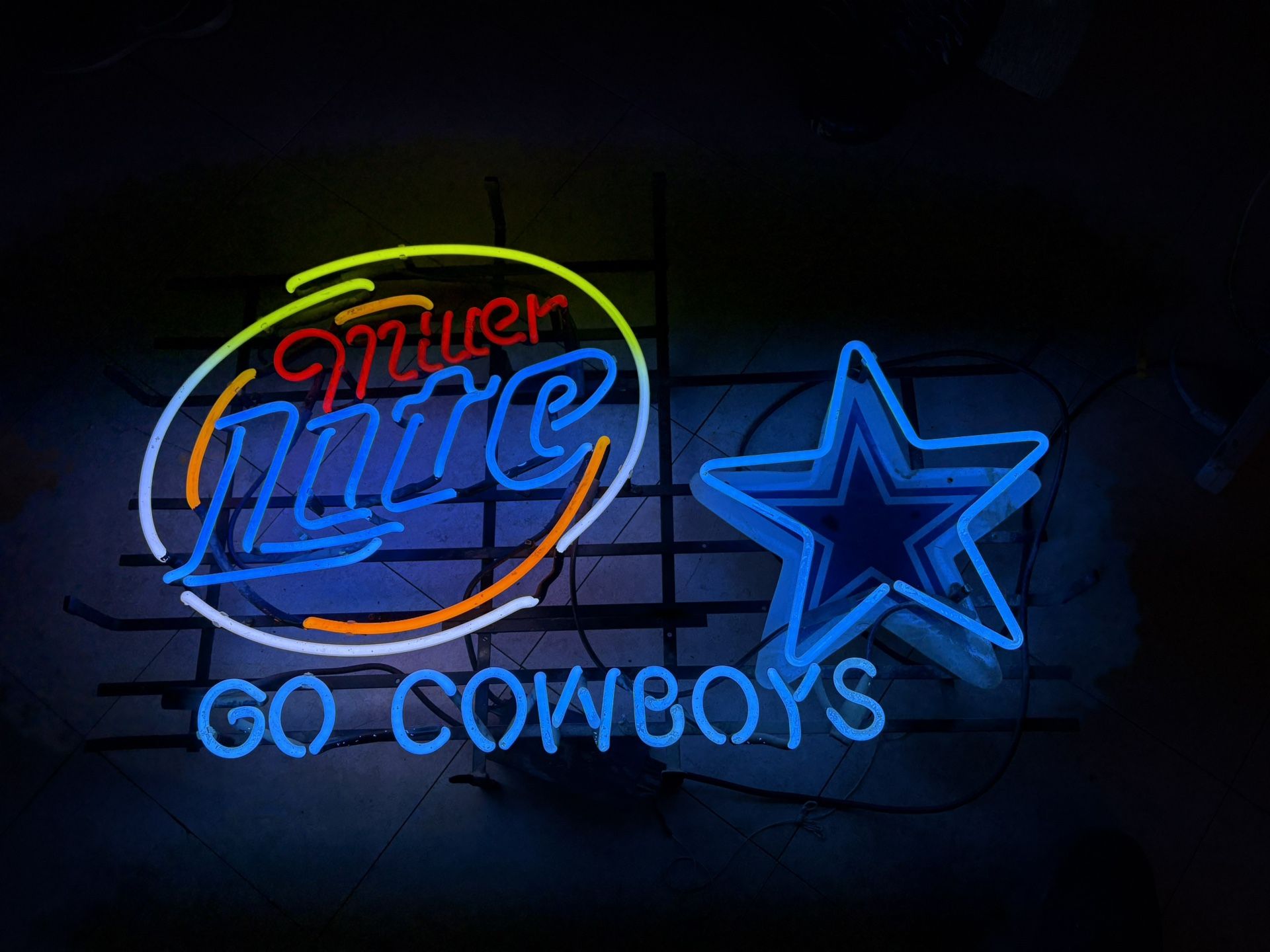 Miller lite Cowboys LED Neon Sign