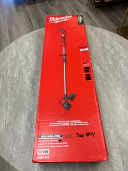 Milwaukee m18 brushless string trimmer , tool only