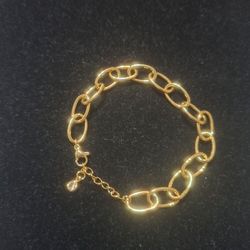 Gold-Tone Chain Link Bracelet