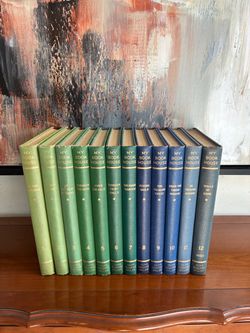 My Book House Complete 12 Volume Set 1951 Vintage Rainbow Gradient Spine - Olive Beaupré Miller
