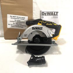 Brand New Dewalt 20V Brushless 6-1/2” Blade Circular Saw With Sawblade. 