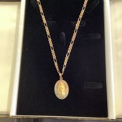 Yellow Gold Pendant Chain 