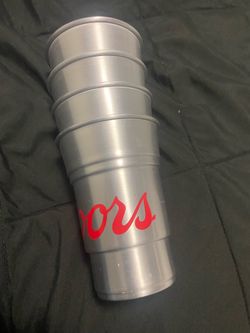 4 aluminum coors light cups