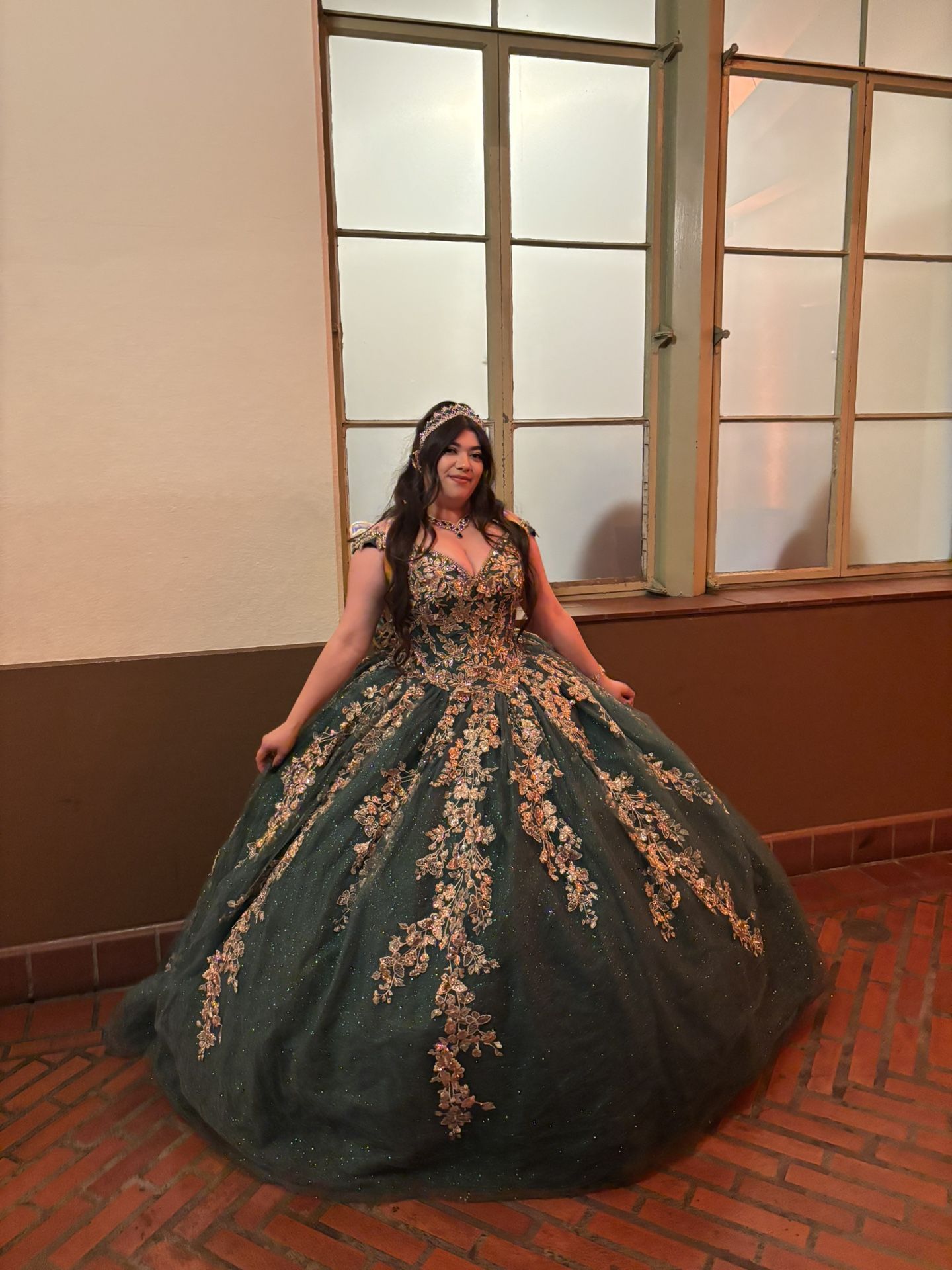Green Quinceañera Dress