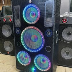 FINANCING bocina 15” y 3x10” de alto poder // 15” and 3x10” woofer Bluetooth High powered speaker 🔥