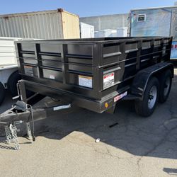 2025 Carson Trailer Dump Trailer 7’ X 10’ 9.9K GVWR