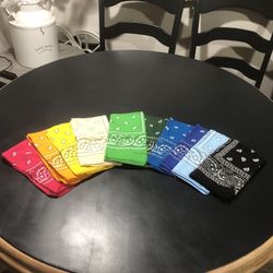 Lot of 10 Multicolored Bandanas (EUC)