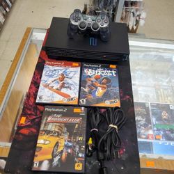 Ps2 One Controller And 3 Games