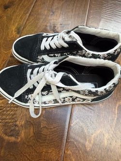 Vans Old Skool Daisy Print Low-Top Sneakers size 2